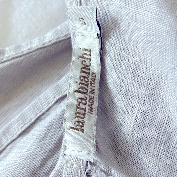 Laura Bianchi Linen Chic Sleeveless Gray Maxi Dress with pockets - Picture 4 of 5